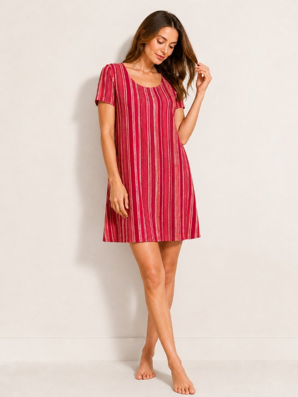 NWT Soma COOL NIGHTS Scoop Neck Short Sleeve Sleepshirt